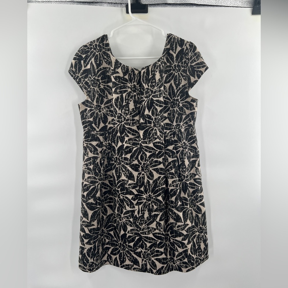 Michael Kors floral linen dress short sleeve size 14P